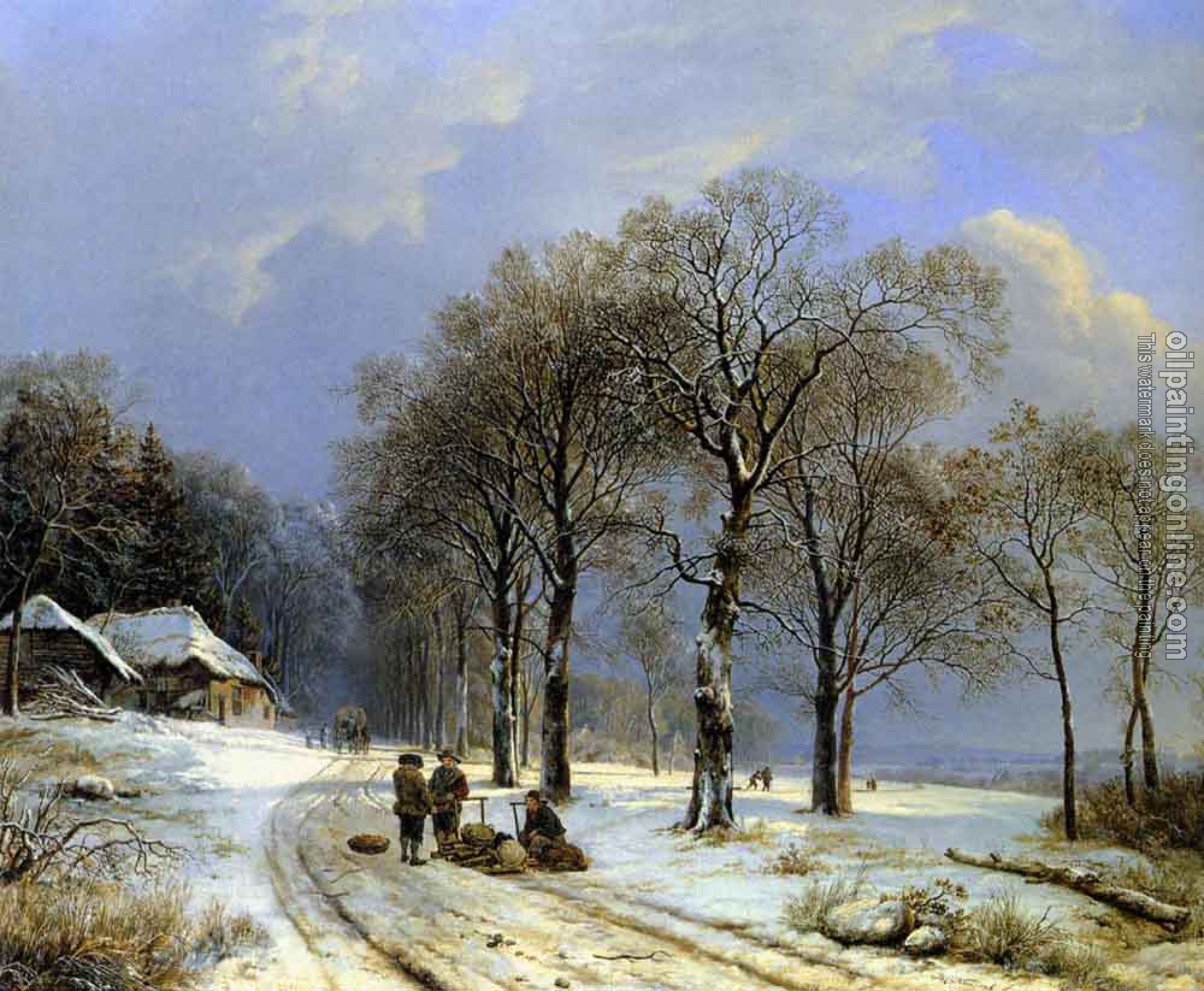 Koekkoek, Barend Cornelis - Winter Landscape